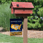 Georgia Tech Garden Flag with USA Country Stars and Stripes