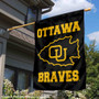 Ottawa Braves Logo Double Sided House Flag