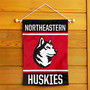 Northeastern Huskies Logo Garden Flag
