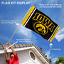 Hawkeyes Arch Logo Flag Pole and Bracket Kit