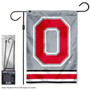 OSU Buckeyes Grey Garden Flag and Pole Stand