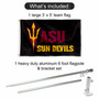 Arizona State Sun Devils Black Flag Pole and Bracket Kit