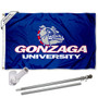 Gonzaga Zags Bulldogs University Logo Flag Pole and Bracket Kit