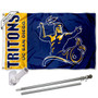 San Diego Tritons Flag Pole and Bracket Kit