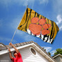 Clemson University Stripes Logo Flag