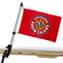 Louisiana Lafayette Ragin Cajuns Golf Cart Flag Pole and Holder Mount