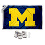 Michigan Wolverines Block M Flag with Tack Wall Pads