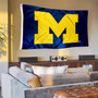 Michigan Wolverines Block M Flag with Tack Wall Pads