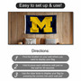 Michigan Wolverines Block M Flag with Tack Wall Pads