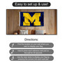 Michigan Wolverines Block M Flag with Tack Wall Pads