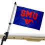 Southern Methodist Mustangs Golf Cart Flag Pole and Holder Mount