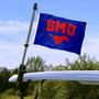 Southern Methodist Mustangs Golf Cart Flag Pole and Holder Mount