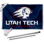 Utah Tech Trailblazers Wordmark Flag Pole and Bracket Kit