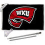 Western Kentucky Hilltoppers Black Flag Pole and Bracket Kit