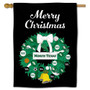 UNT Mean Green Happy Holidays Banner Flag