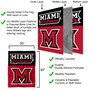 Miami Redhawks Logo Double Sided House Flag