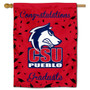 Colorado State Pueblo Thunderwolves Congratulations Graduate Flag