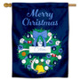 Citadel Bulldogs Happy Holidays Banner Flag