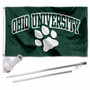 Ohio Bobcats Flag and Pole and Bracket Kit