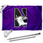 Northwestern Wildcats Flag Pole and Bracket Kit
