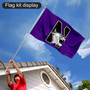 Northwestern Wildcats Flag Pole and Bracket Kit