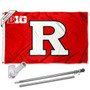 Rutgers Scarlet Knights Big Ten Flag Pole and Bracket Kit