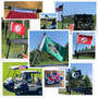 Ithaca Bombers Golf Cart Flag Pole and Holder Mount