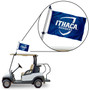 Ithaca Bombers Golf Cart Flag Pole and Holder Mount