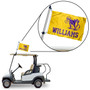 Williams College Ephs Golf Cart Flag Pole and Holder Mount