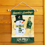 Cal Poly Mustangs Holiday Winter Snowman Greetings Garden Flag