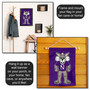 Northwestern Willie the Wildcat Garden Flag