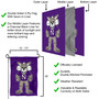 Northwestern Willie the Wildcat Garden Flag