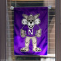 Northwestern Willie the Wildcat Garden Flag