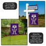 Northwestern Willie the Wildcat Garden Flag