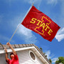 Iowa State Cyclones Banner Flag with Wall Tack Pads