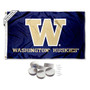 Washington Huskies Banner Flag with Tack Wall Pads