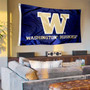 Washington Huskies Banner Flag with Tack Wall Pads