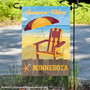 Minnesota Gophers Summer Vibes Decorative Garden Flag