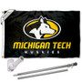 Michigan Tech Huskies Flag Pole and Bracket Kit