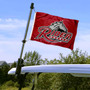 Rider Broncs Golf Cart Flag Pole and Holder Mount