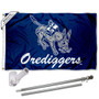 Colorado School of Mines Orediggers Flag Pole and Bracket Kit