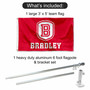 BU Braves Flag Pole and Bracket Kit