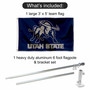 Utah State Aggies Big Blue Flag Pole and Bracket Kit