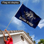 Utah State Aggies Big Blue Flag Pole and Bracket Kit