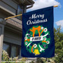 UTM Skyhawks Happy Holidays Banner Flag