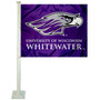 Wisconsin Whitewater Warhawks Car Window Flag