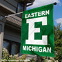 Eastern Michigan Eagles Logo Double Sided House Flag
