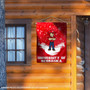 Nebraska Cornhuskers Snowflake House Flag