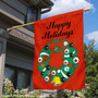 SIUE Cougars Happy Holidays Banner Flag