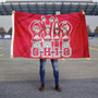 OSU Buckeyes OHIO Cheer Logo Flag